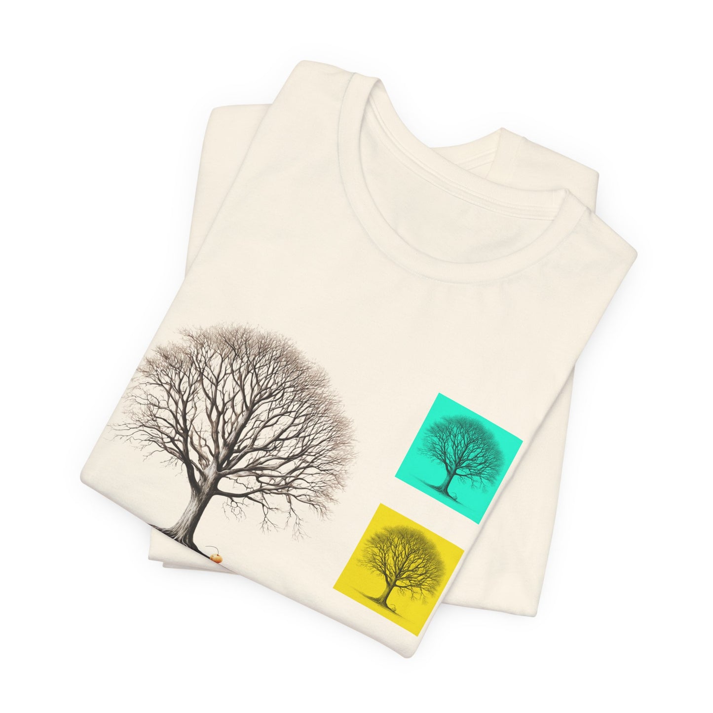Nature-Inspired Unisex T-Shirt with Tree Design