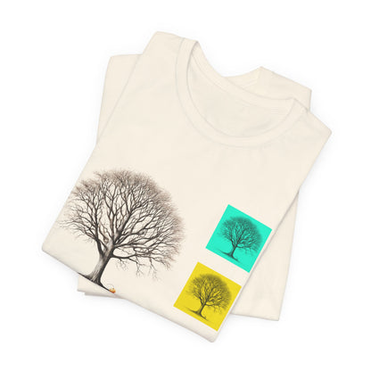 Nature-Inspired Unisex T-Shirt with Tree Design