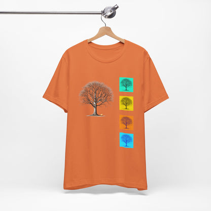Nature-Inspired Unisex T-Shirt with Tree Design
