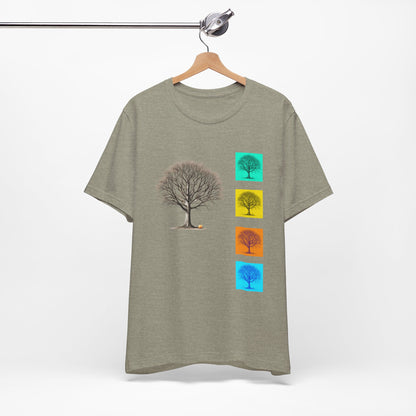 Nature-Inspired Unisex T-Shirt with Tree Design