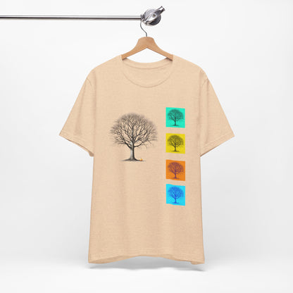 Nature-Inspired Unisex T-Shirt with Tree Design