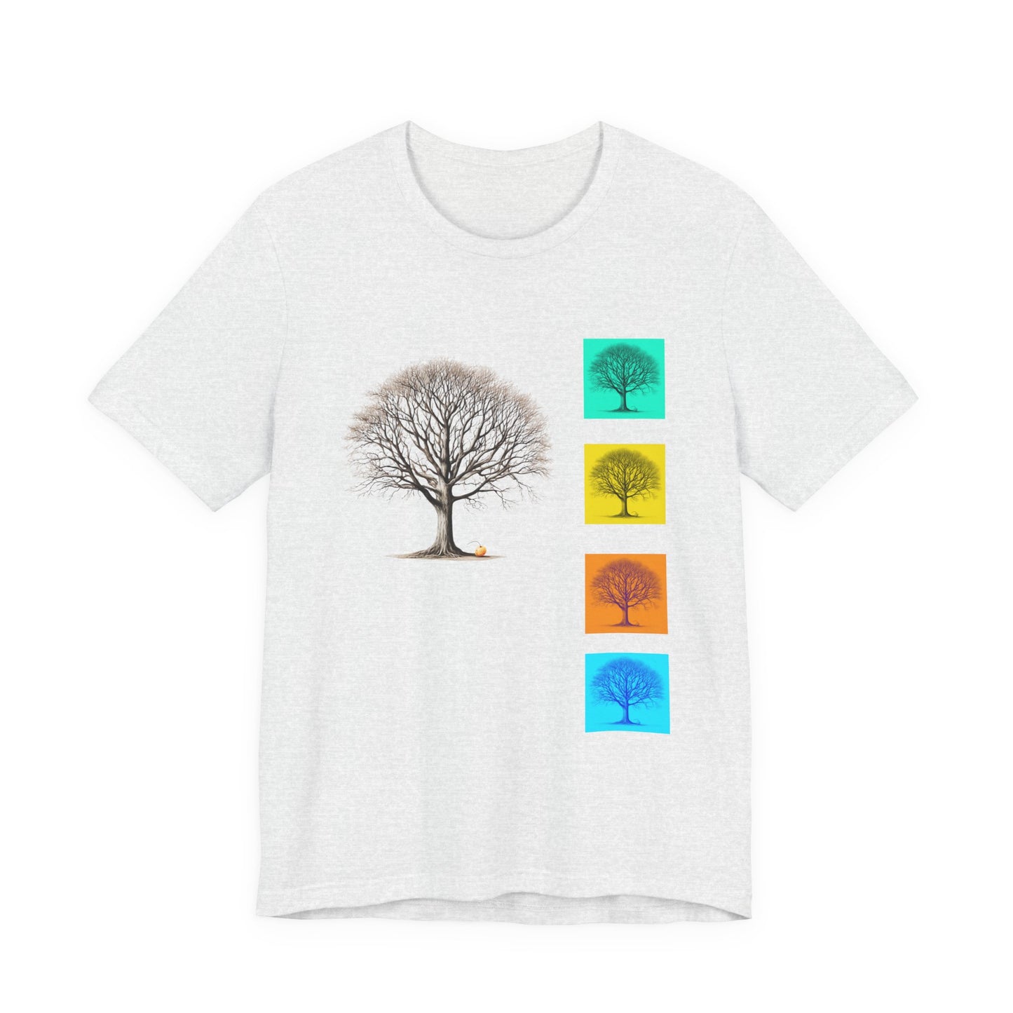 Nature-Inspired Unisex T-Shirt with Tree Design