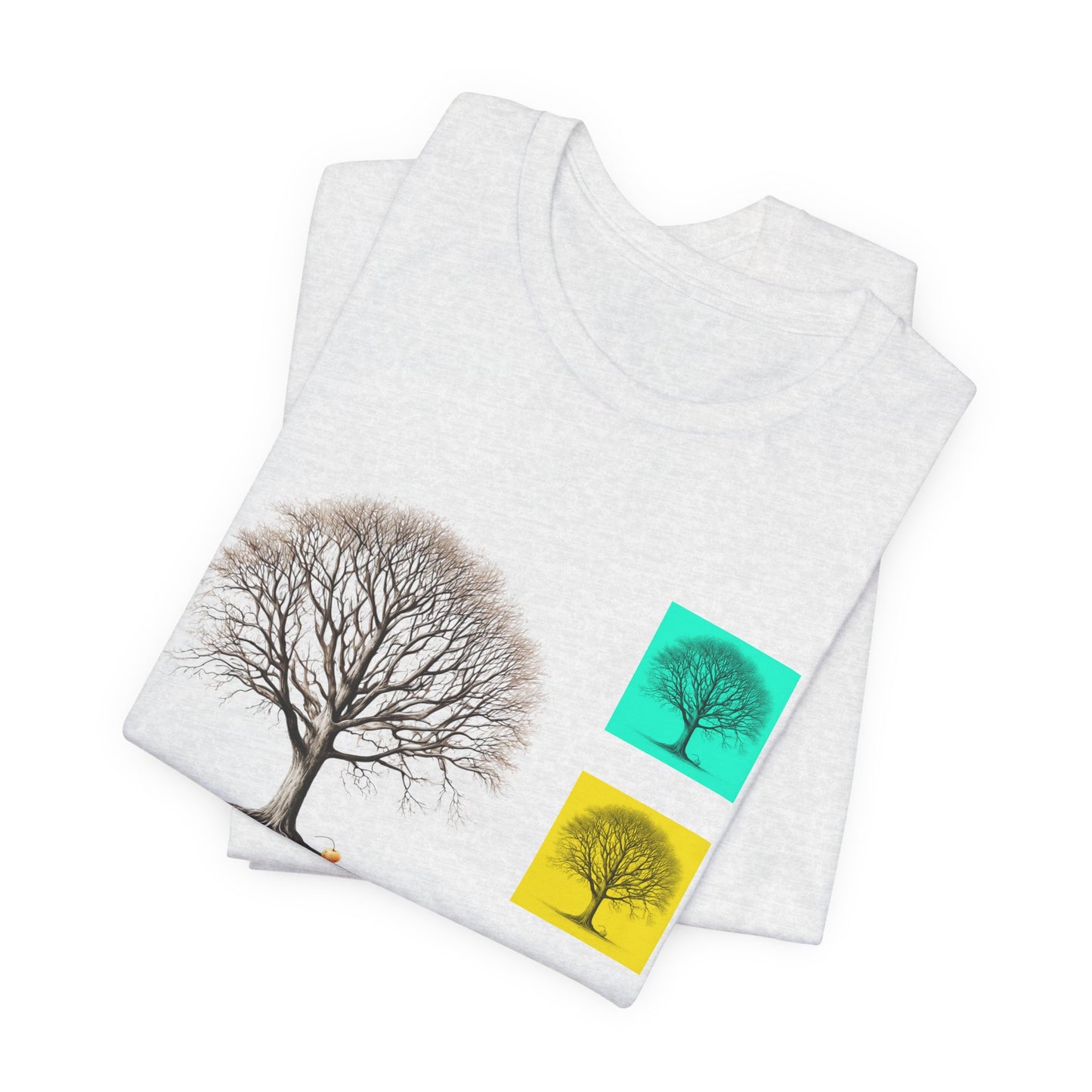 Nature-Inspired Unisex T-Shirt with Tree Design