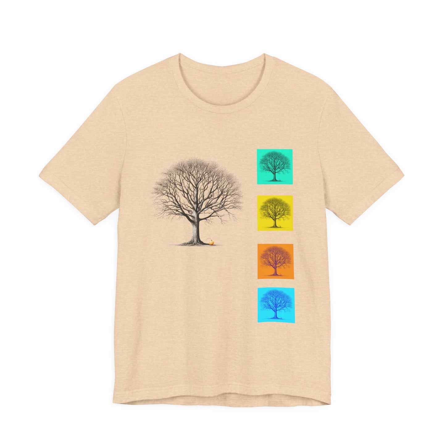 Nature-Inspired Unisex T-Shirt with Tree Design
