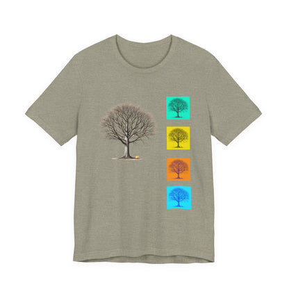 Nature-Inspired Unisex T-Shirt with Tree Design