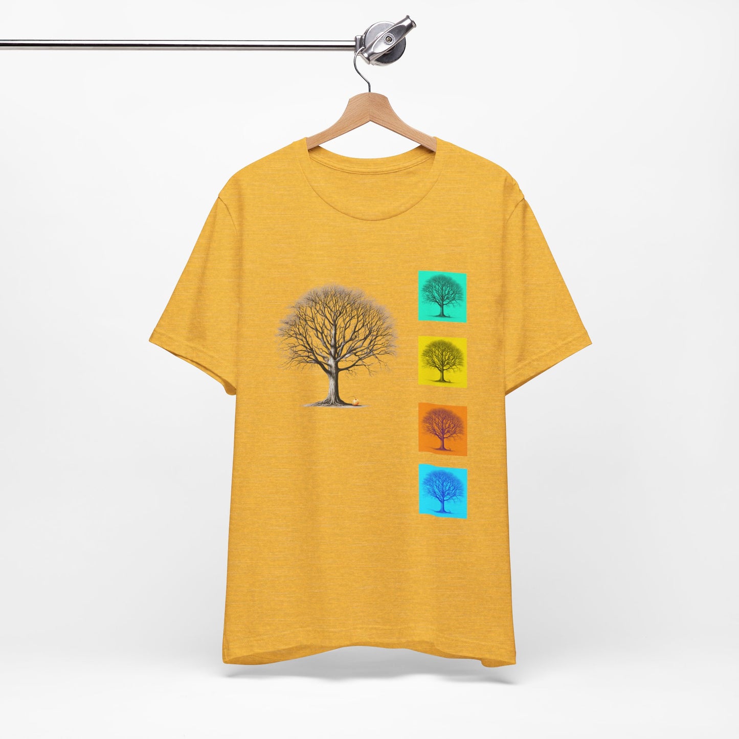 Nature-Inspired Unisex T-Shirt with Tree Design