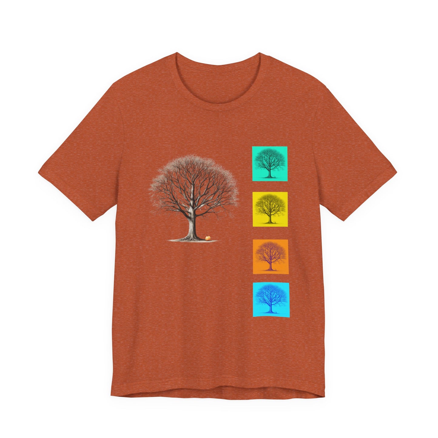 Nature-Inspired Unisex T-Shirt with Tree Design