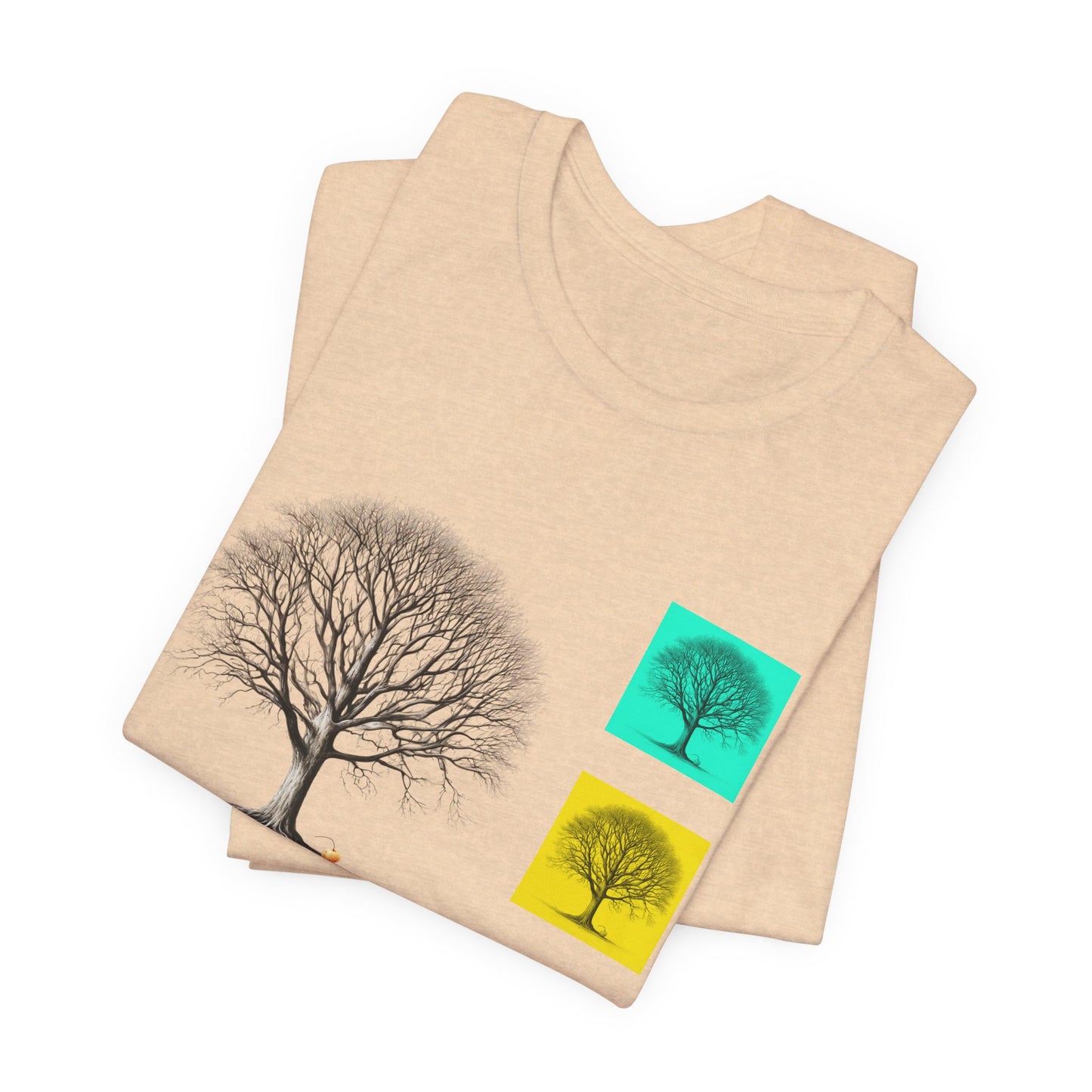 Nature-Inspired Unisex T-Shirt with Tree Design