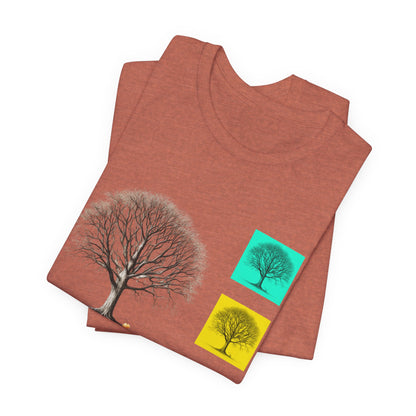 Nature-Inspired Unisex T-Shirt with Tree Design