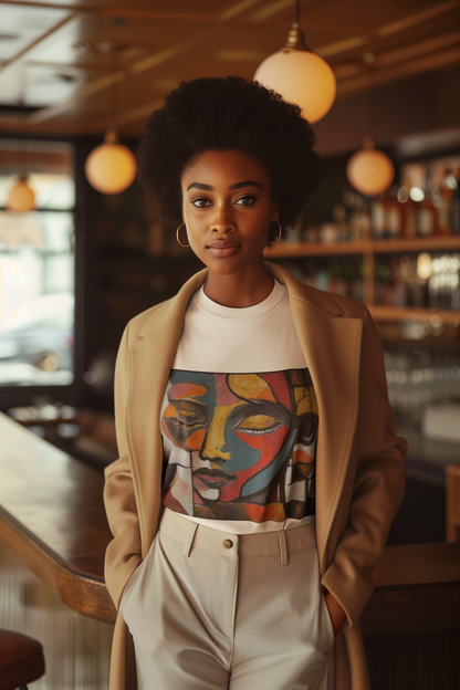 Matching Abstract T-Shirt (Her)