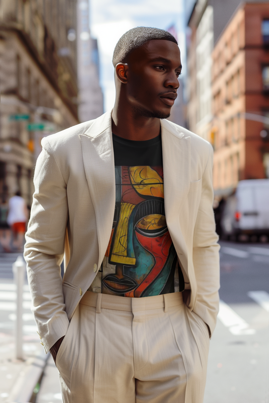 Matching Abstract T-Shirt (His)