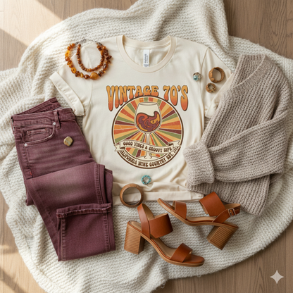 Vintage 70's Wine Country Tee