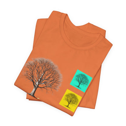 Nature-Inspired Unisex T-Shirt with Tree Design