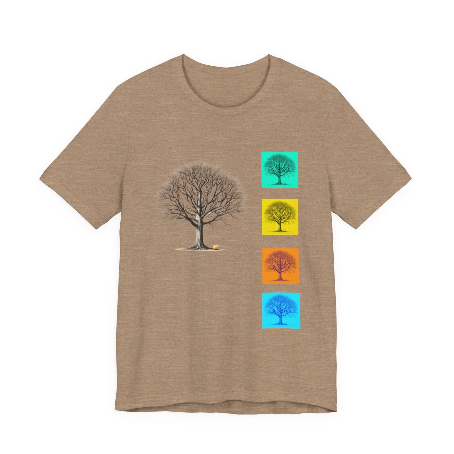 Nature-Inspired Unisex T-Shirt with Tree Design