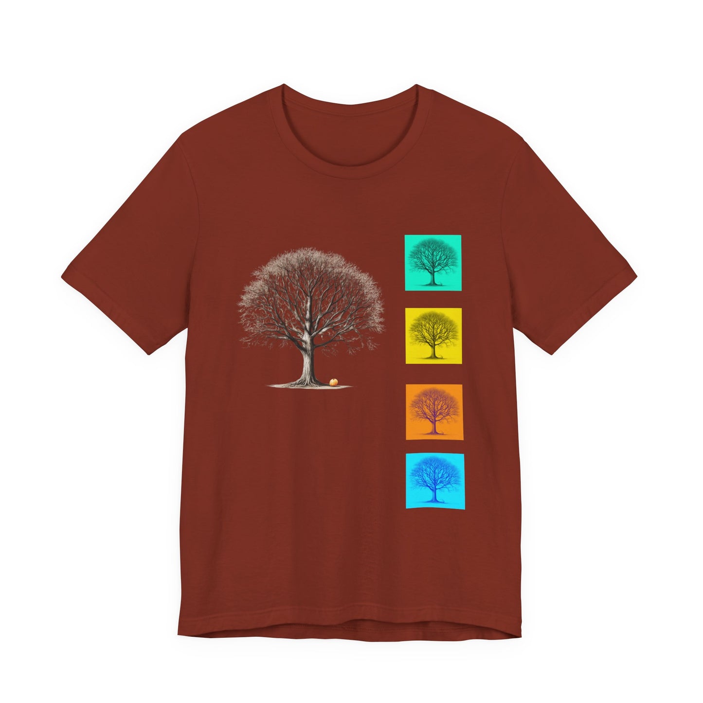 Nature-Inspired Unisex T-Shirt with Tree Design