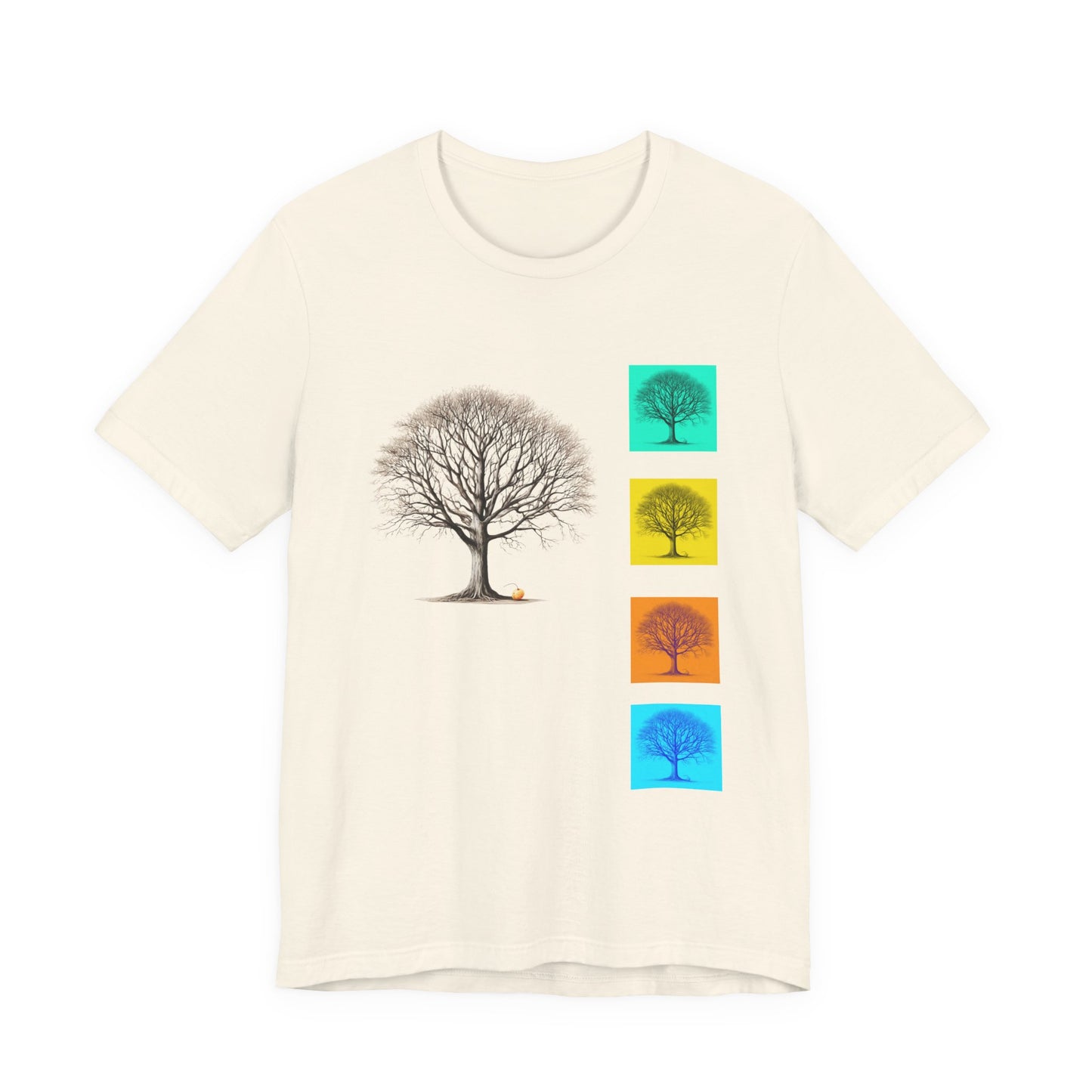 Nature-Inspired Unisex T-Shirt with Tree Design