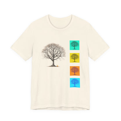Nature-Inspired Unisex T-Shirt with Tree Design