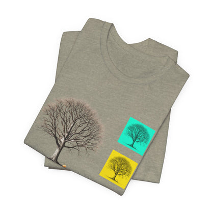 Nature-Inspired Unisex T-Shirt with Tree Design