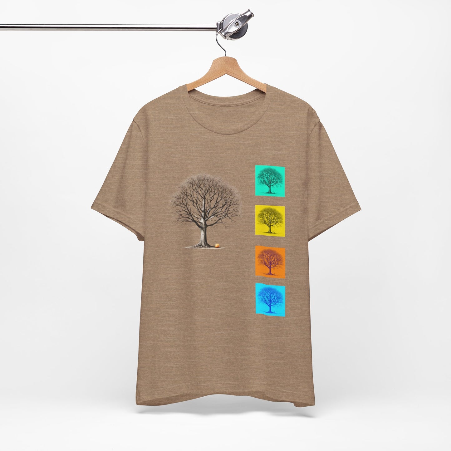 Nature-Inspired Unisex T-Shirt with Tree Design