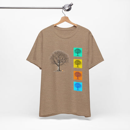 Nature-Inspired Unisex T-Shirt with Tree Design