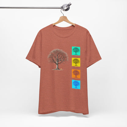 Nature-Inspired Unisex T-Shirt with Tree Design