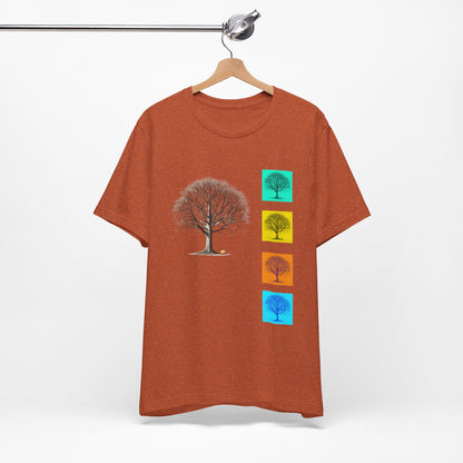 Nature-Inspired Unisex T-Shirt with Tree Design