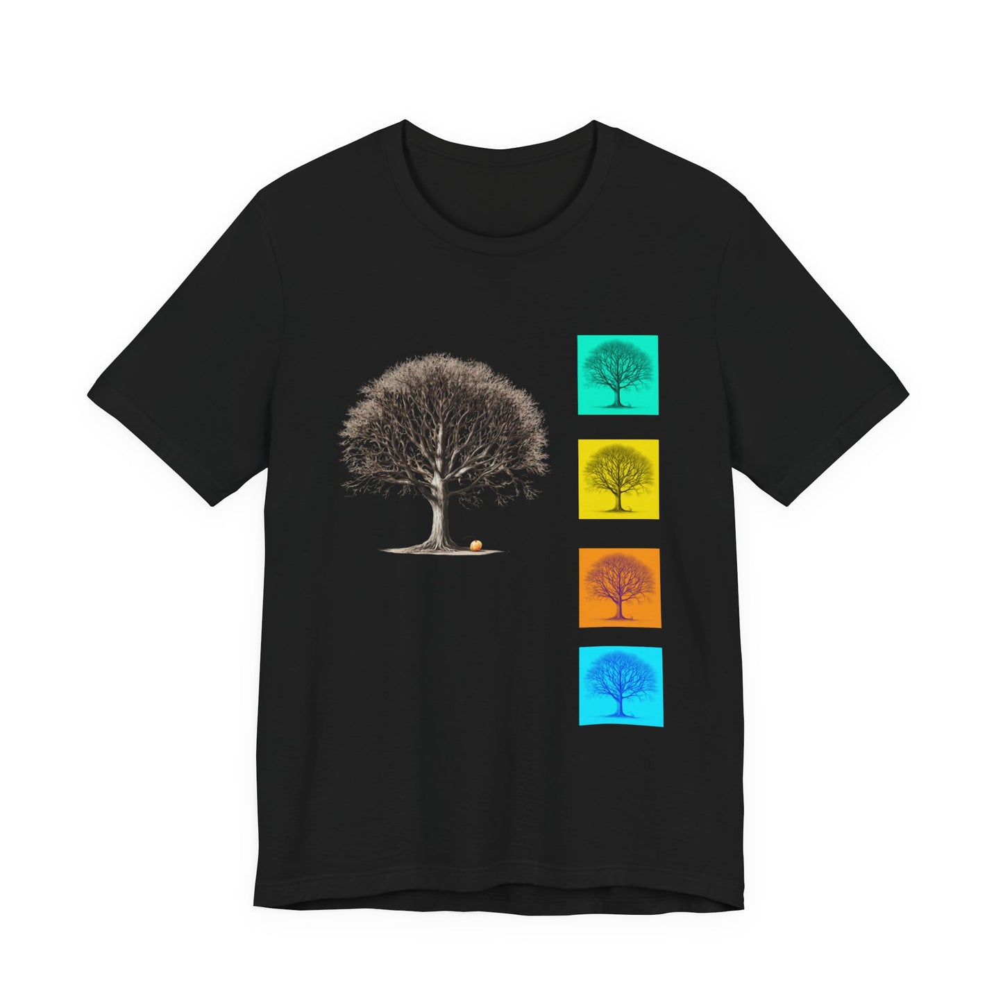 Nature-Inspired Unisex T-Shirt with Tree Design