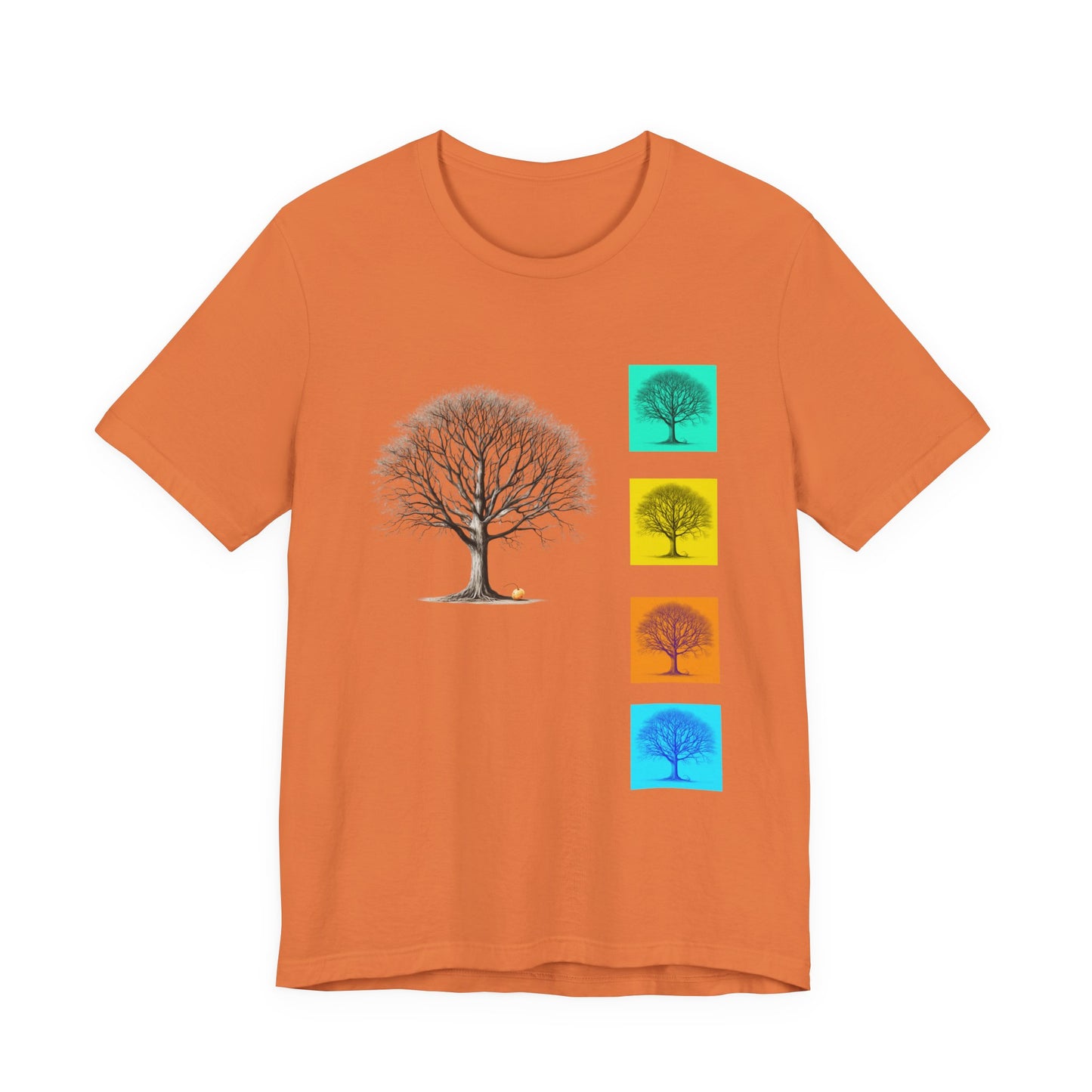 Nature-Inspired Unisex T-Shirt with Tree Design