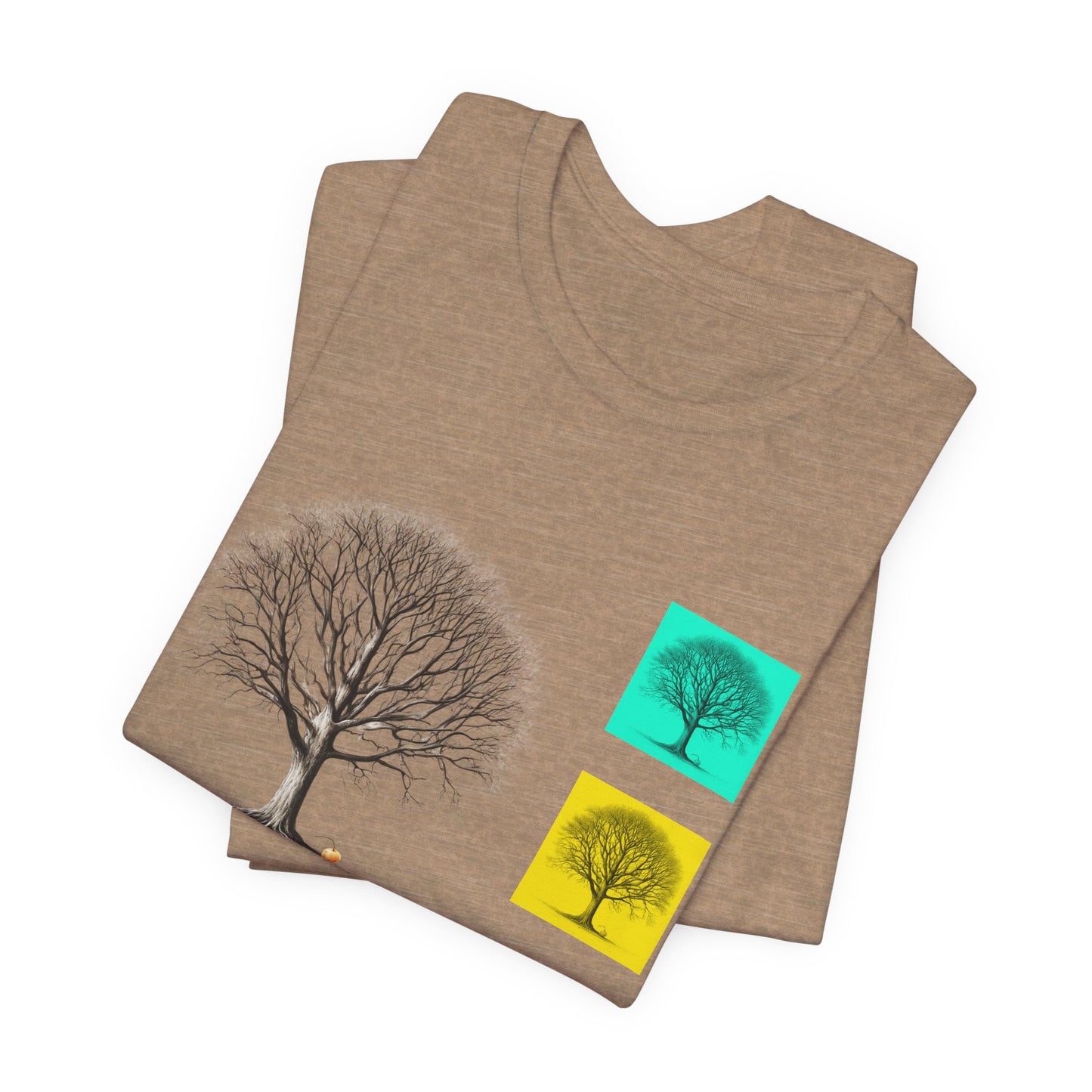 Nature-Inspired Unisex T-Shirt with Tree Design