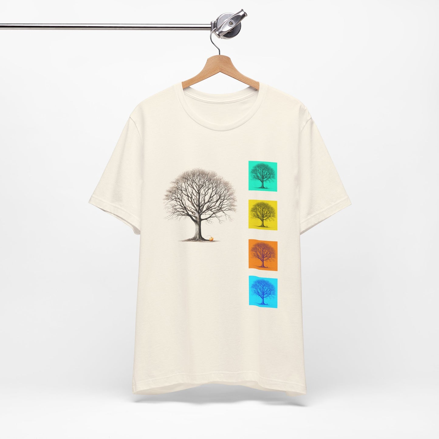 Nature-Inspired Unisex T-Shirt with Tree Design