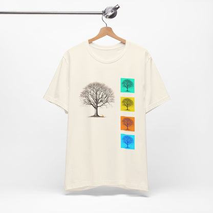 Nature-Inspired Unisex T-Shirt with Tree Design
