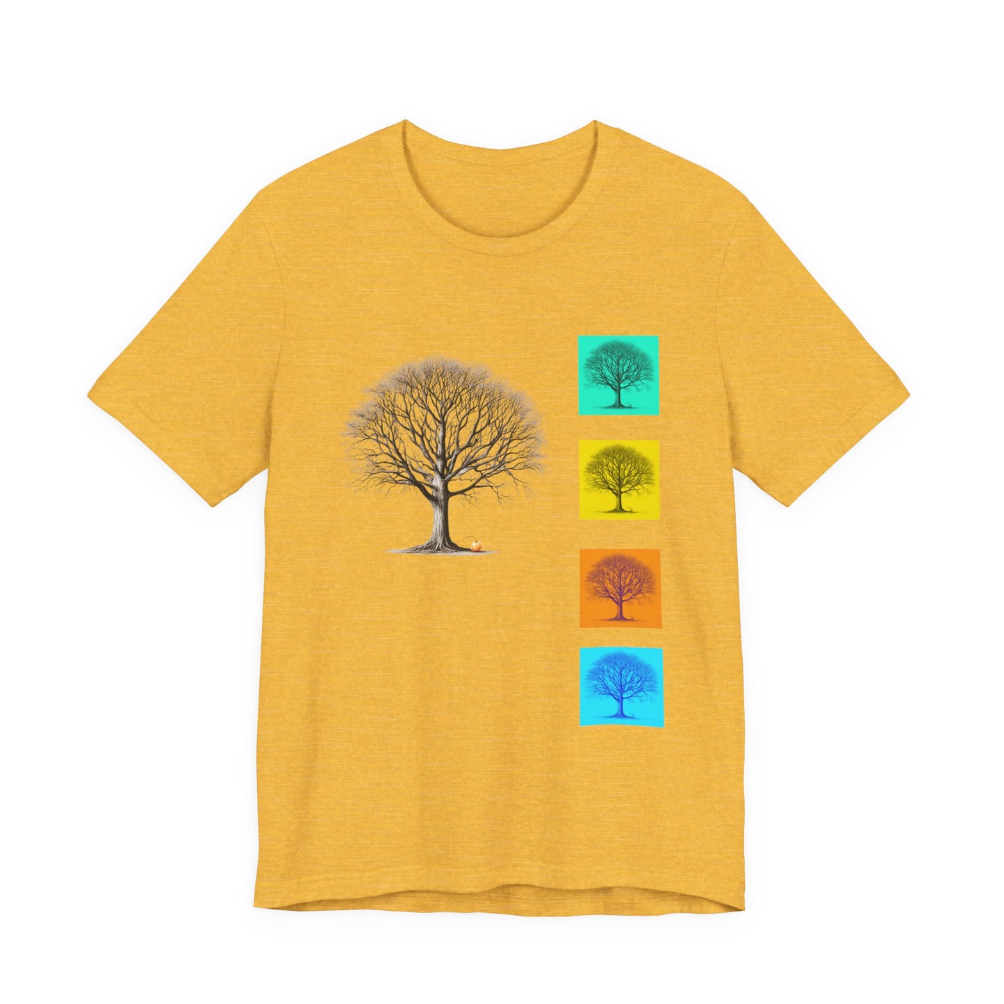 Nature-Inspired Unisex T-Shirt with Tree Design
