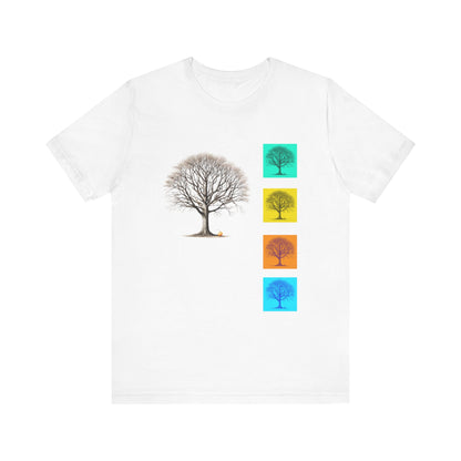 Nature-Inspired Unisex T-Shirt with Tree Design