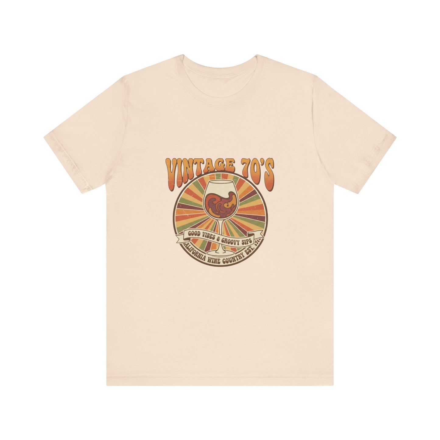 Vintage 70's Wine Country Tee