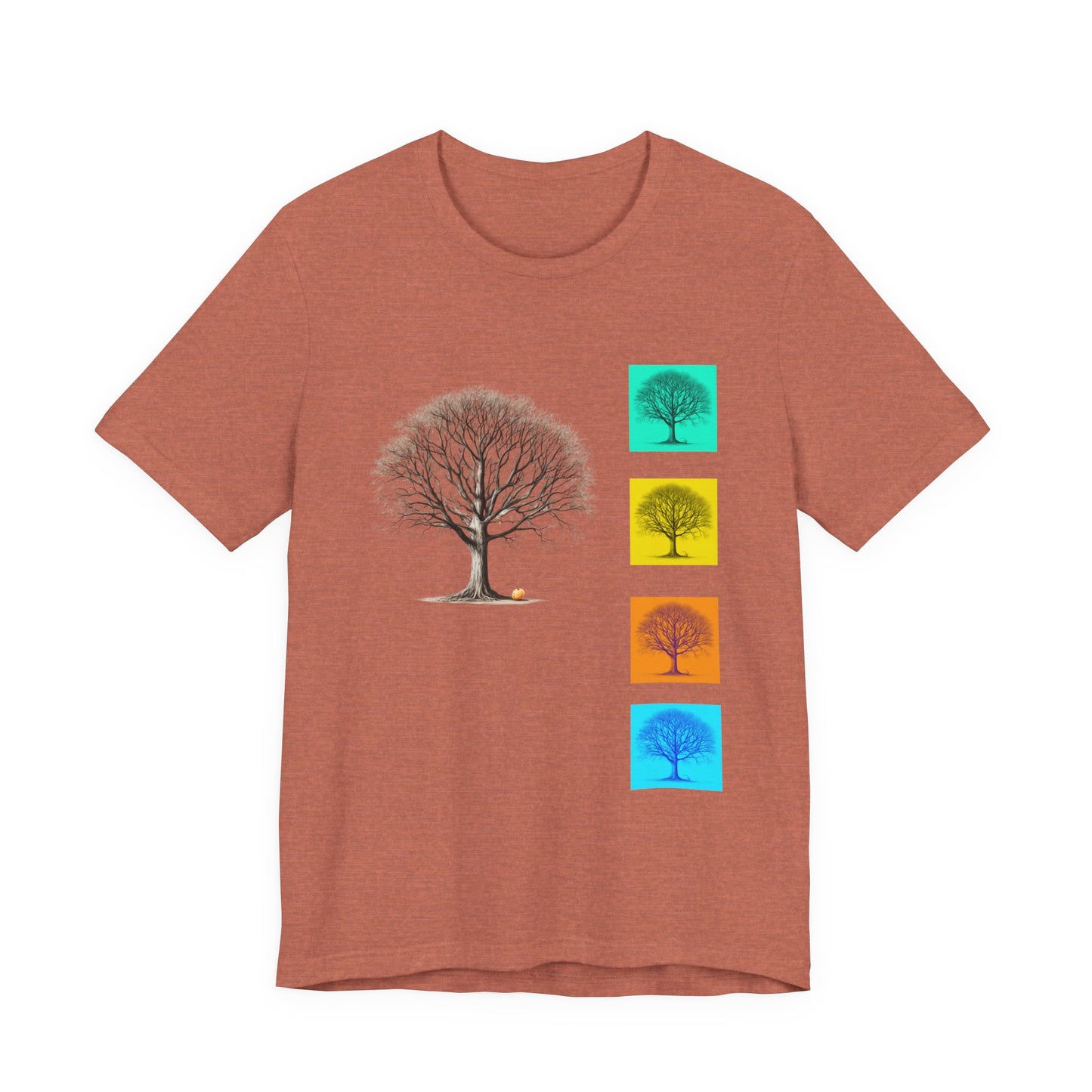 Nature-Inspired Unisex T-Shirt with Tree Design