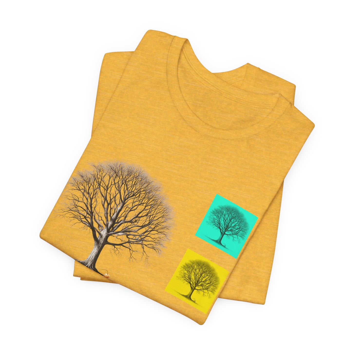 Nature-Inspired Unisex T-Shirt with Tree Design