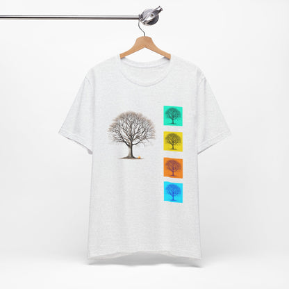 Nature-Inspired Unisex T-Shirt with Tree Design
