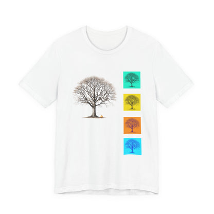 Nature-Inspired Unisex T-Shirt with Tree Design